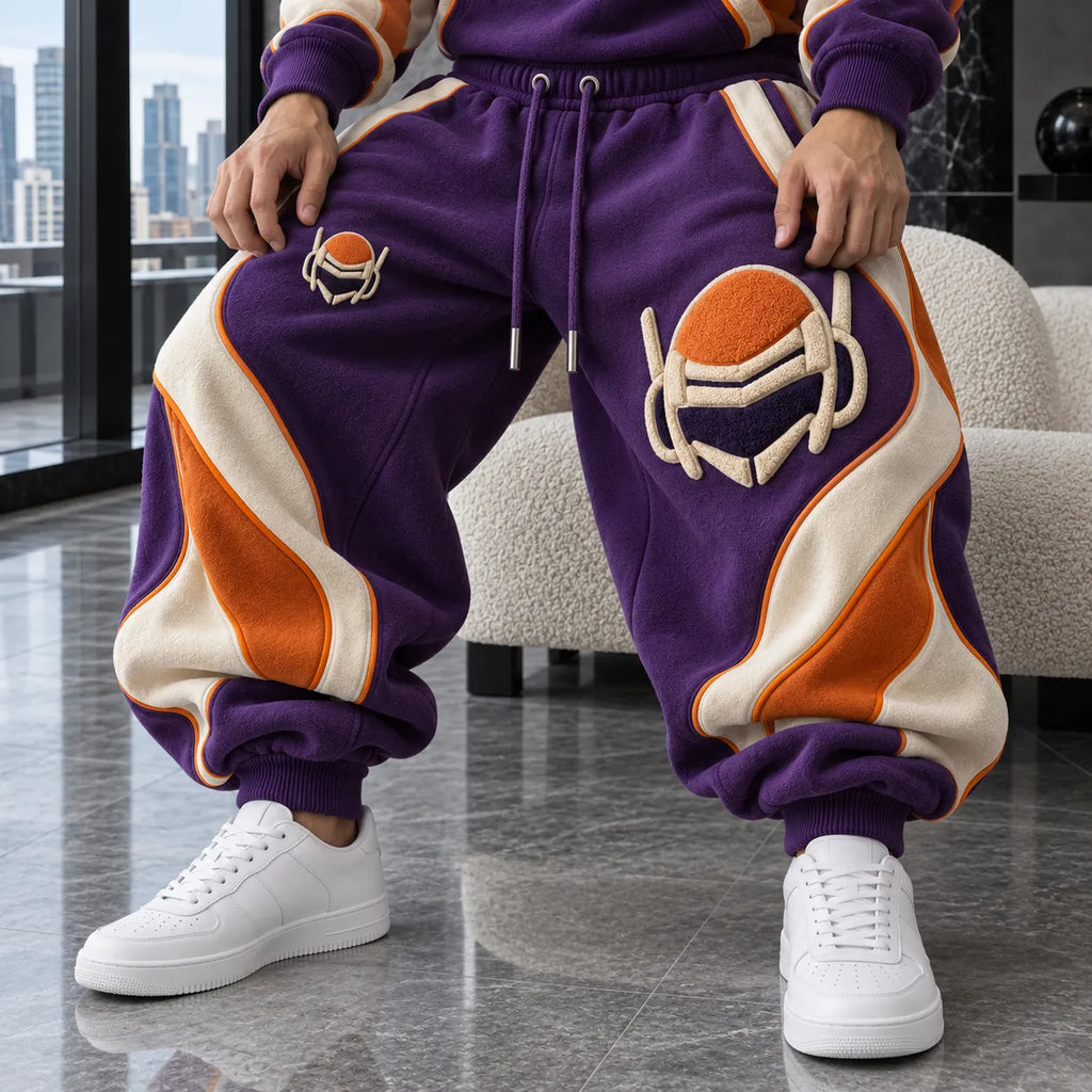 Unisex Loose-fit Casual Lantern-style Sweatpants