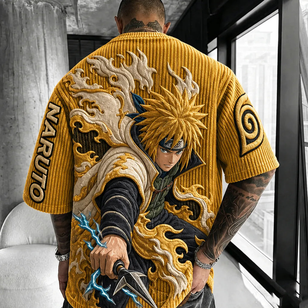 Unisex Anime-Style Retro Oversized T-Shirt