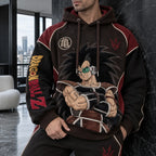 Unisex Oversized Casual Anime-print Hoodie