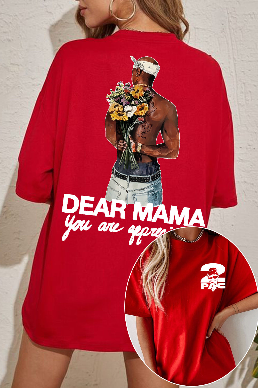 2pac Two-Sided Women Tee