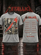 Men's Short-Sleeve T-Shirt with Music Tour Print
