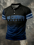 Men's Football Short-Sleeve Polo Shirt