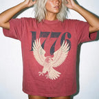 Retro 1776 Bald Eagle 250th Anniversary American 4th of July T-shirt