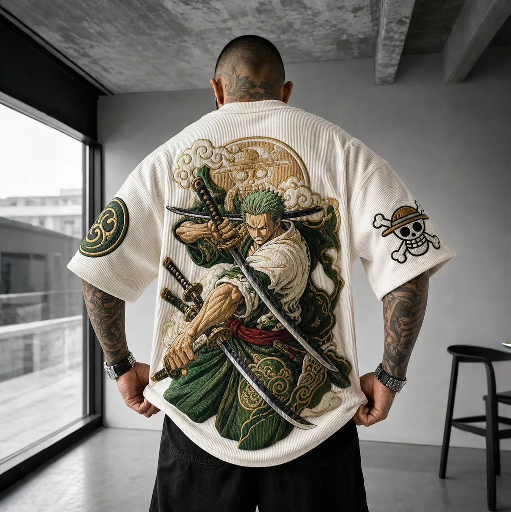 Unisex Anime-Style Retro Oversized T-Shirt