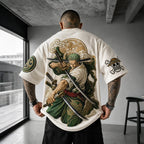 Unisex Anime-Style Retro Oversized T-Shirt