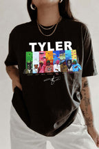 Tyler cartoon print round neck ladies T-shirt