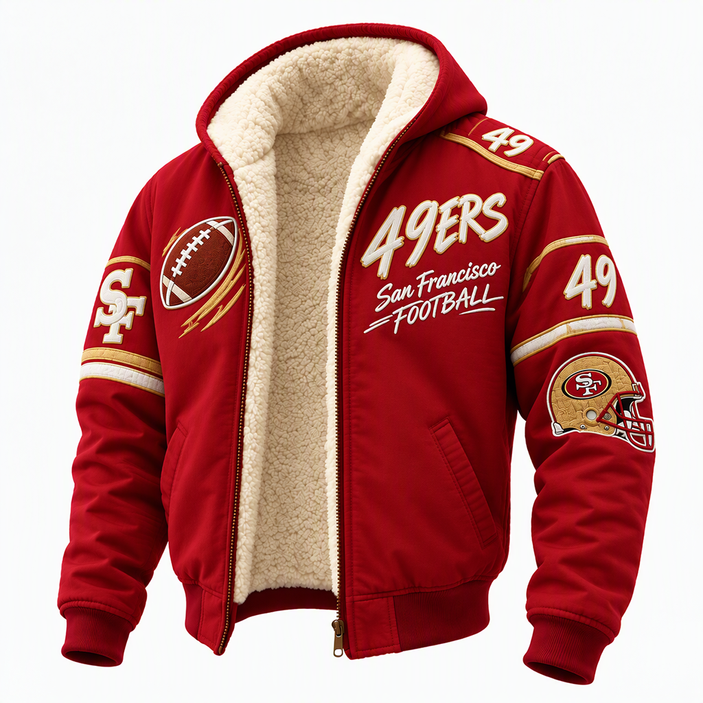 Men's Rugby Graphic Zip-Up Jacket