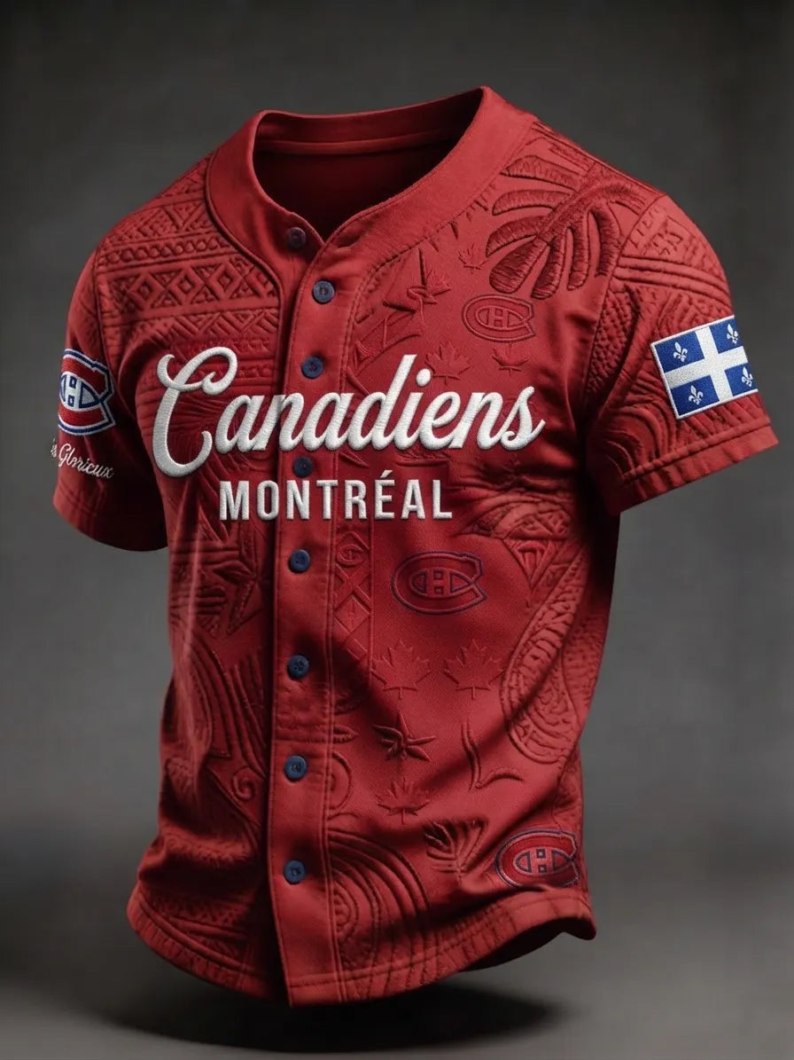 Men's Ice Hockey Fan Print Sports Jersey