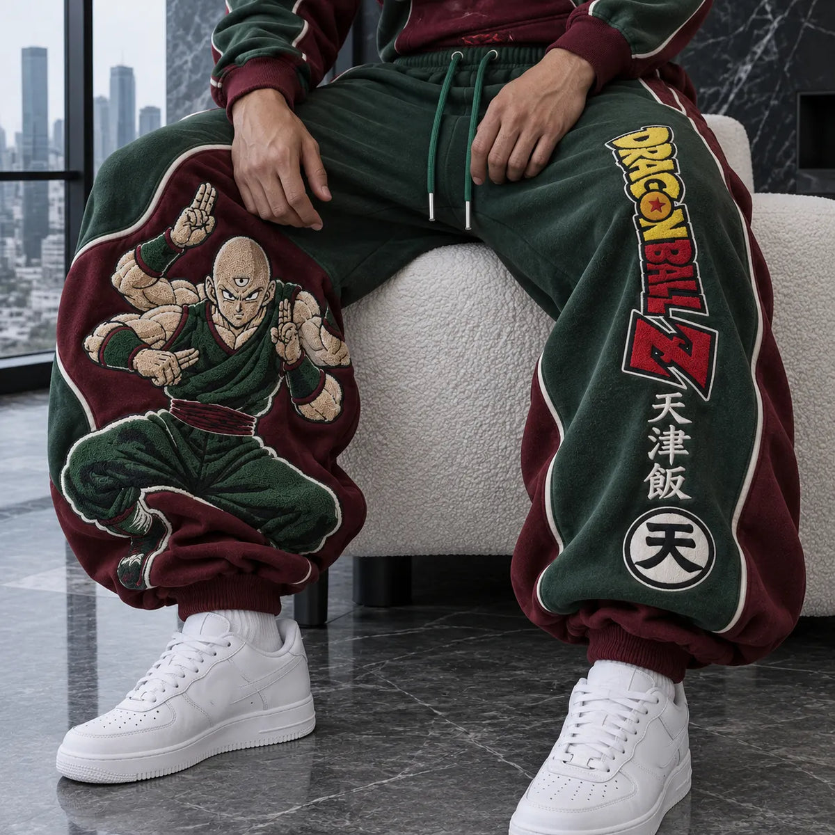 Unisex Loose-fit Casual Lantern-style Sweatpants