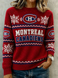 Women's Hockey Art Print Sweater
