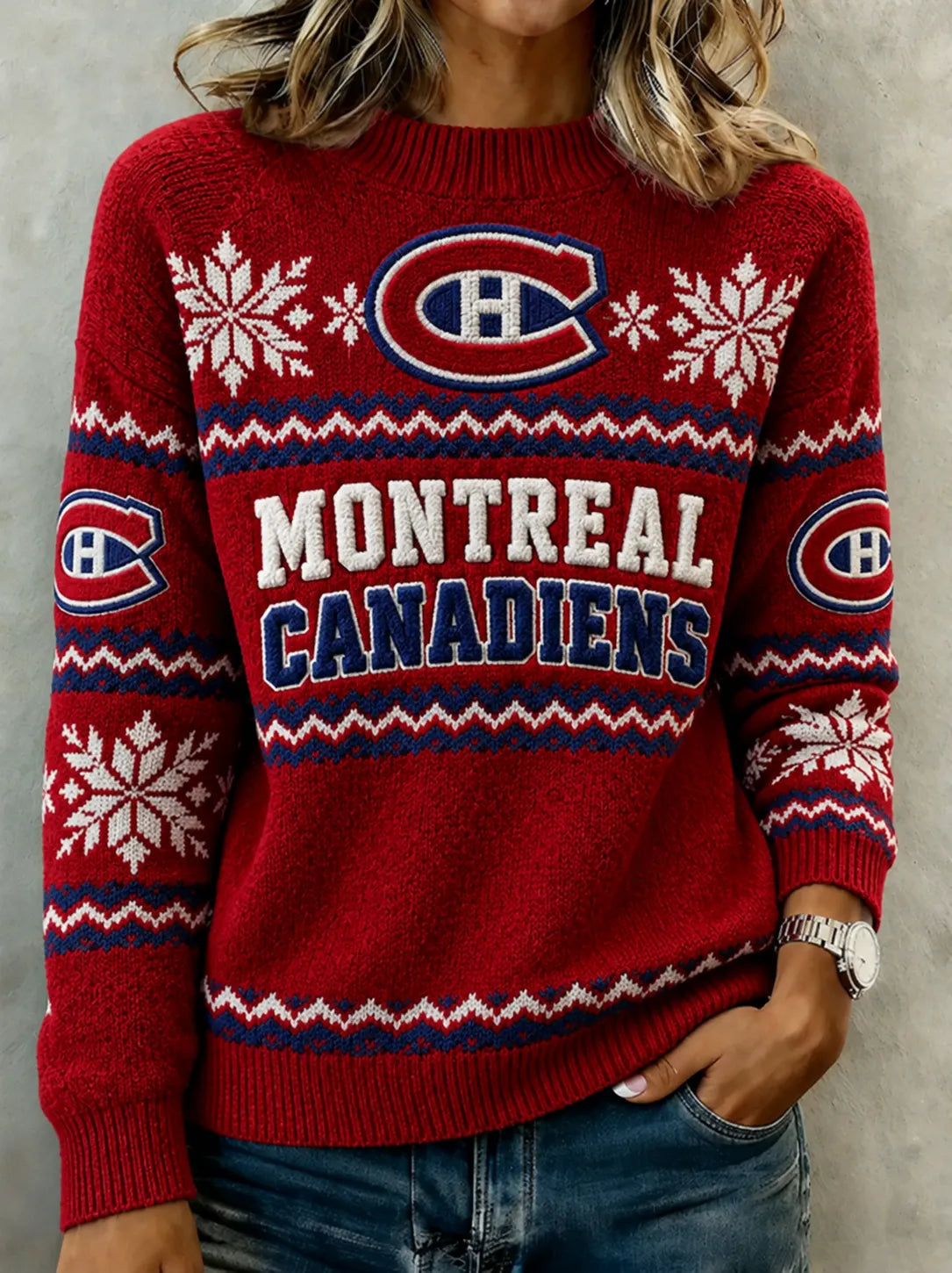 Women's Hockey Art Print Sweater