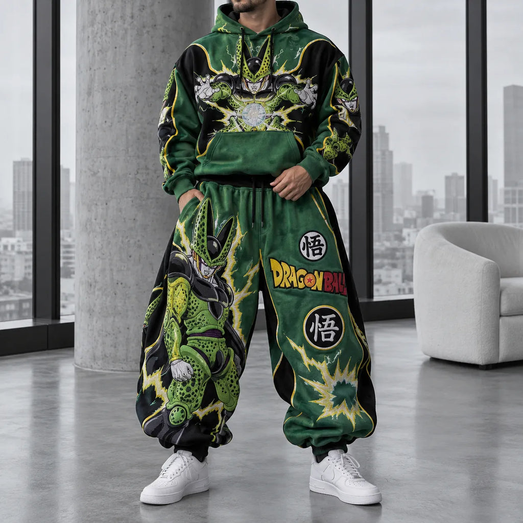 Unisex Loose-fit Casual Lantern-style Sweatpants