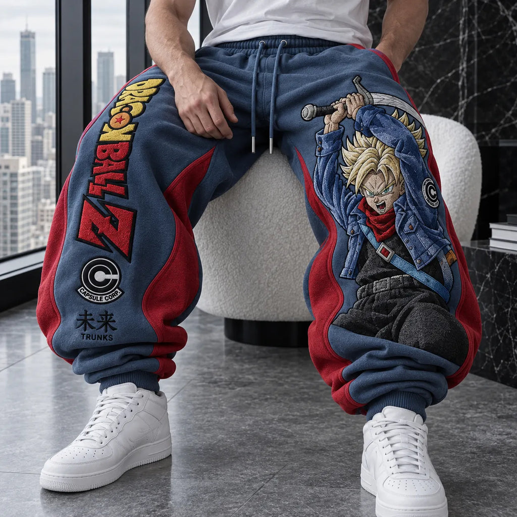 Unisex Loose-fit Casual Lantern-style Sweatpants
