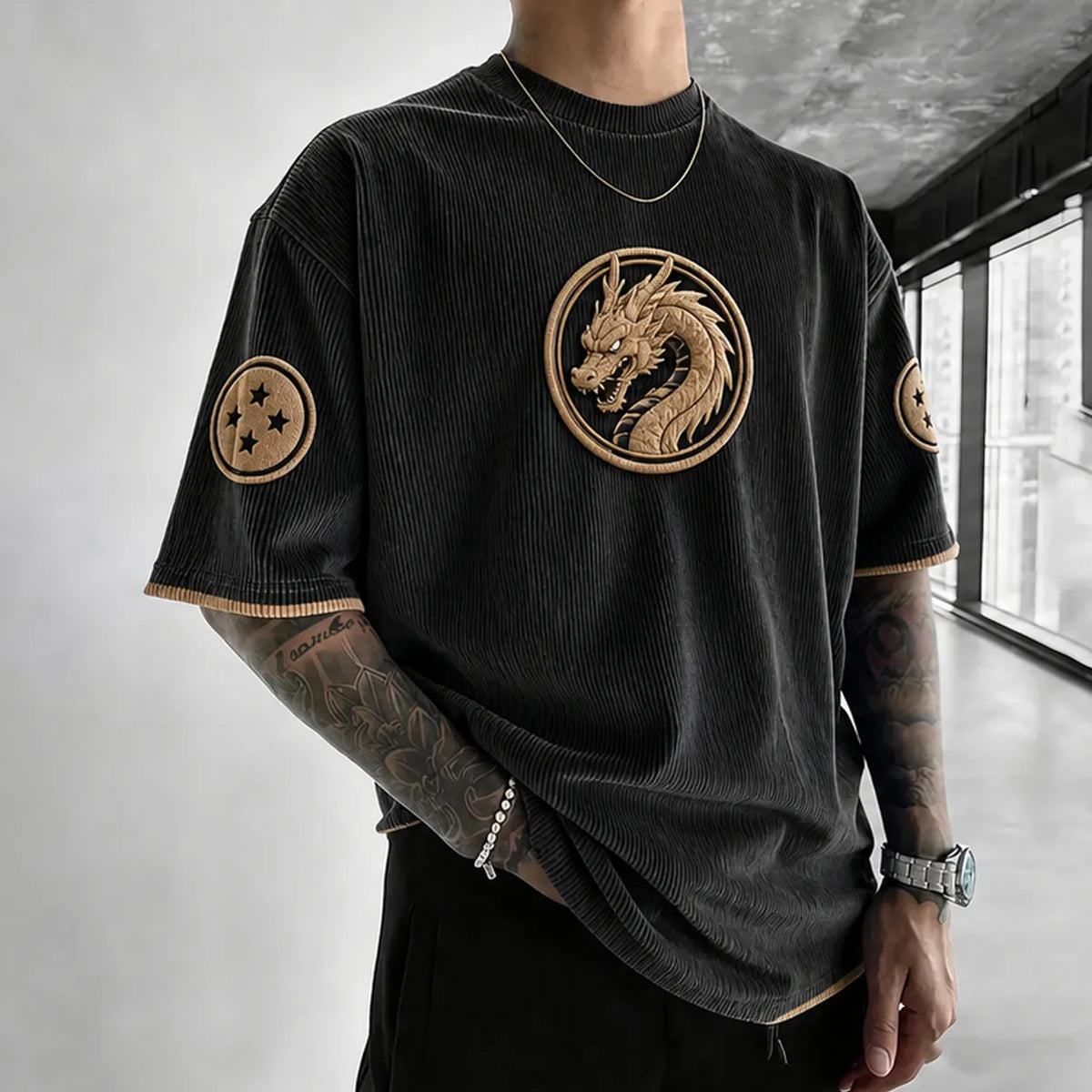 Unisex Anime-Style Retro Oversized T-Shirt