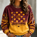 Women's Rugby Printed Crewneck Sweatshirt