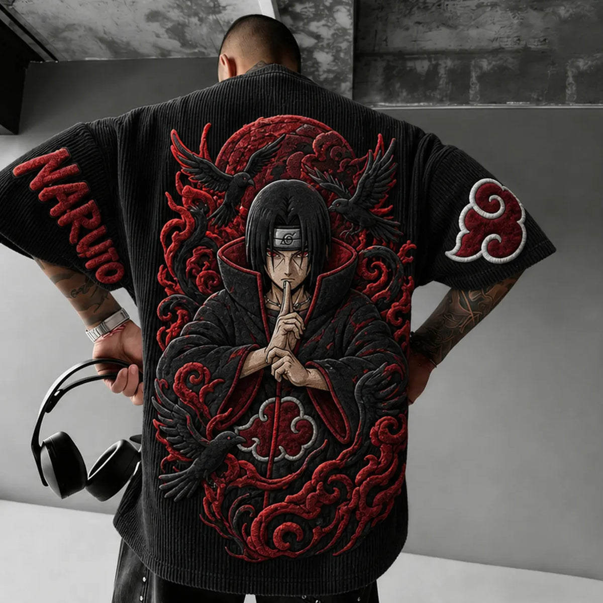 Unisex Anime-Style Retro Oversized T-Shirt