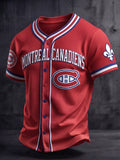 Men's Ice Hockey Fan Print Sports Jersey