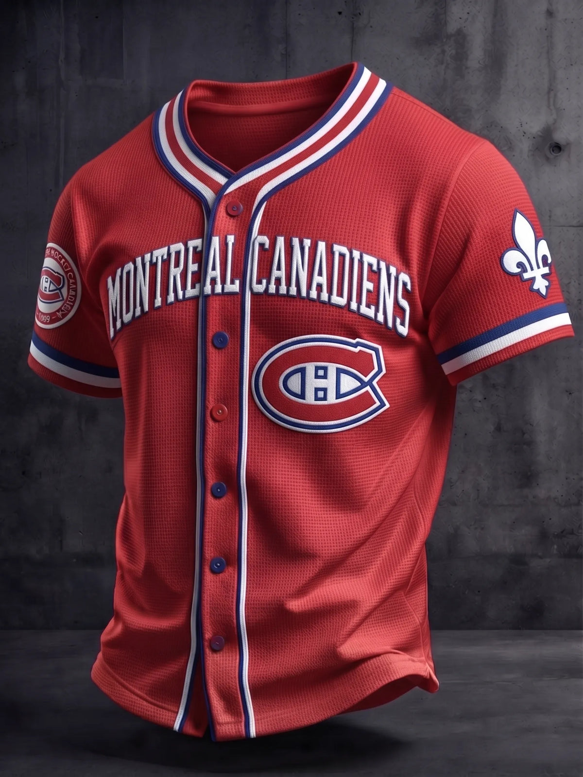 Men's Ice Hockey Fan Print Sports Jersey