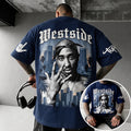Unisex West Coast Legend Print Short-Sleeve T-Shirt