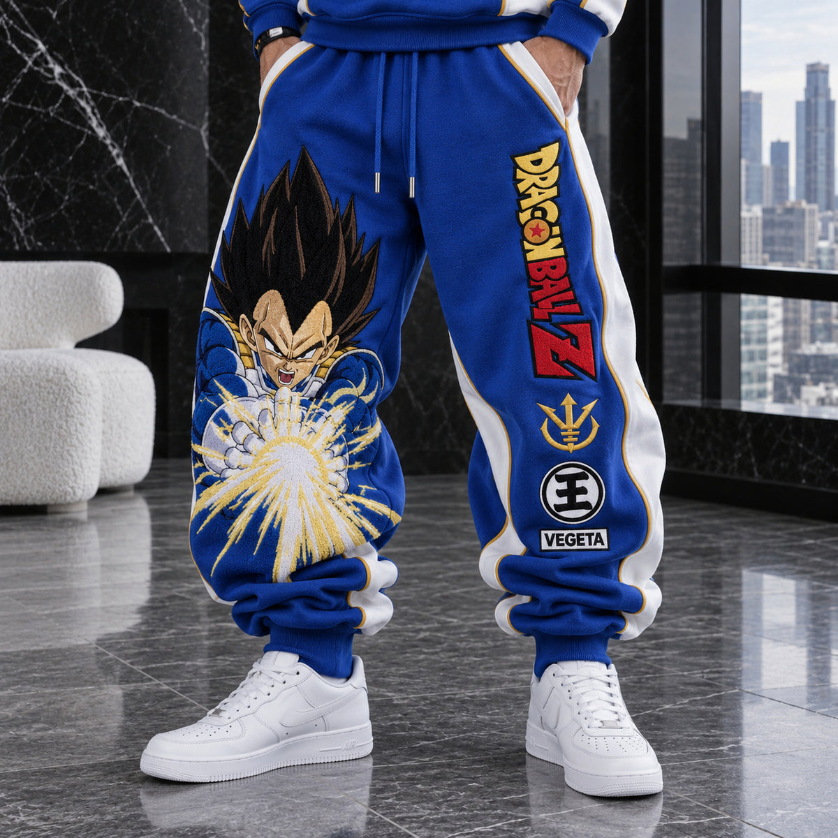 Unisex Loose-fit Casual Lantern-style Sweatpants