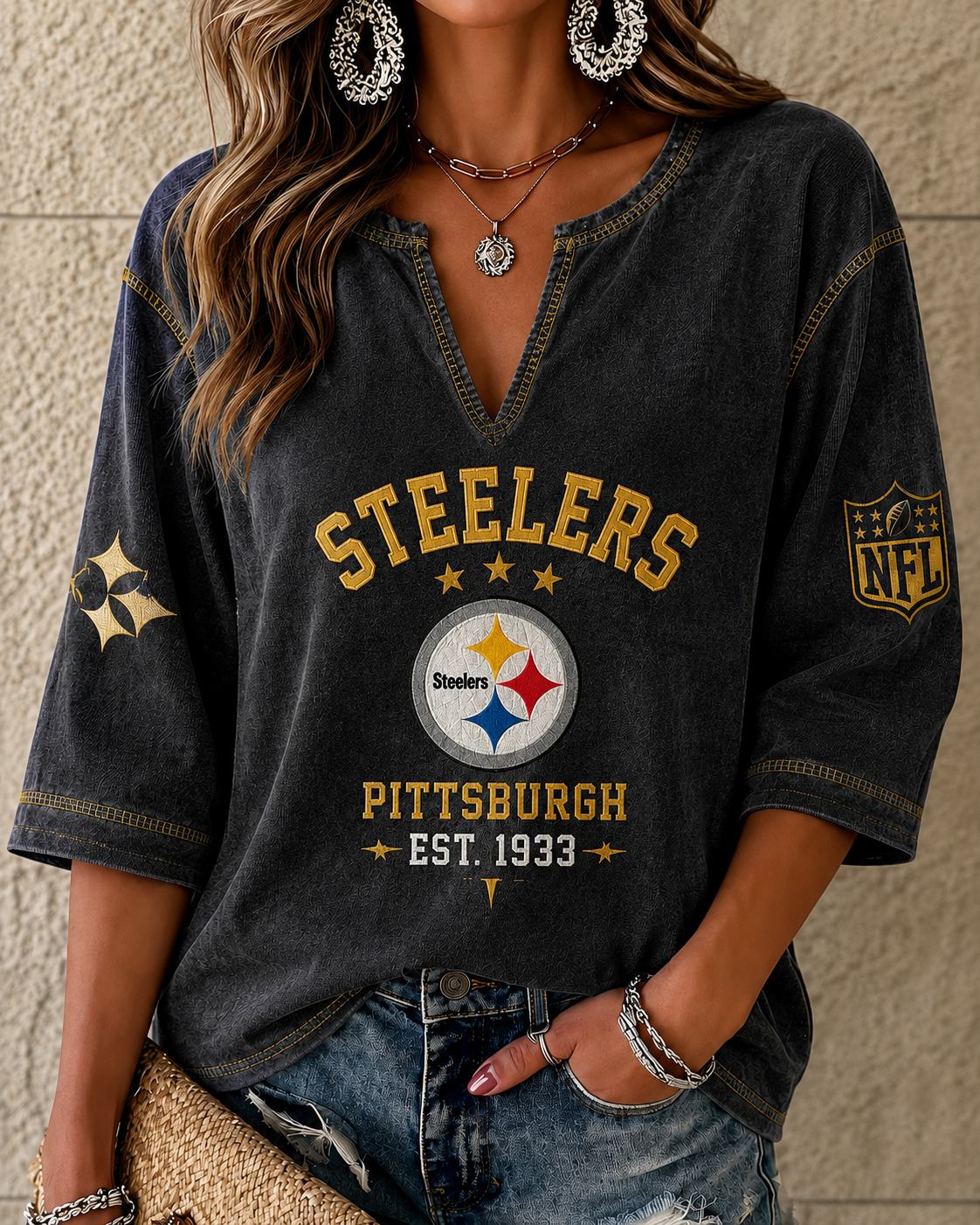 Women's  Casual Football Blouse