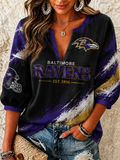 Women's Football Print Shirt