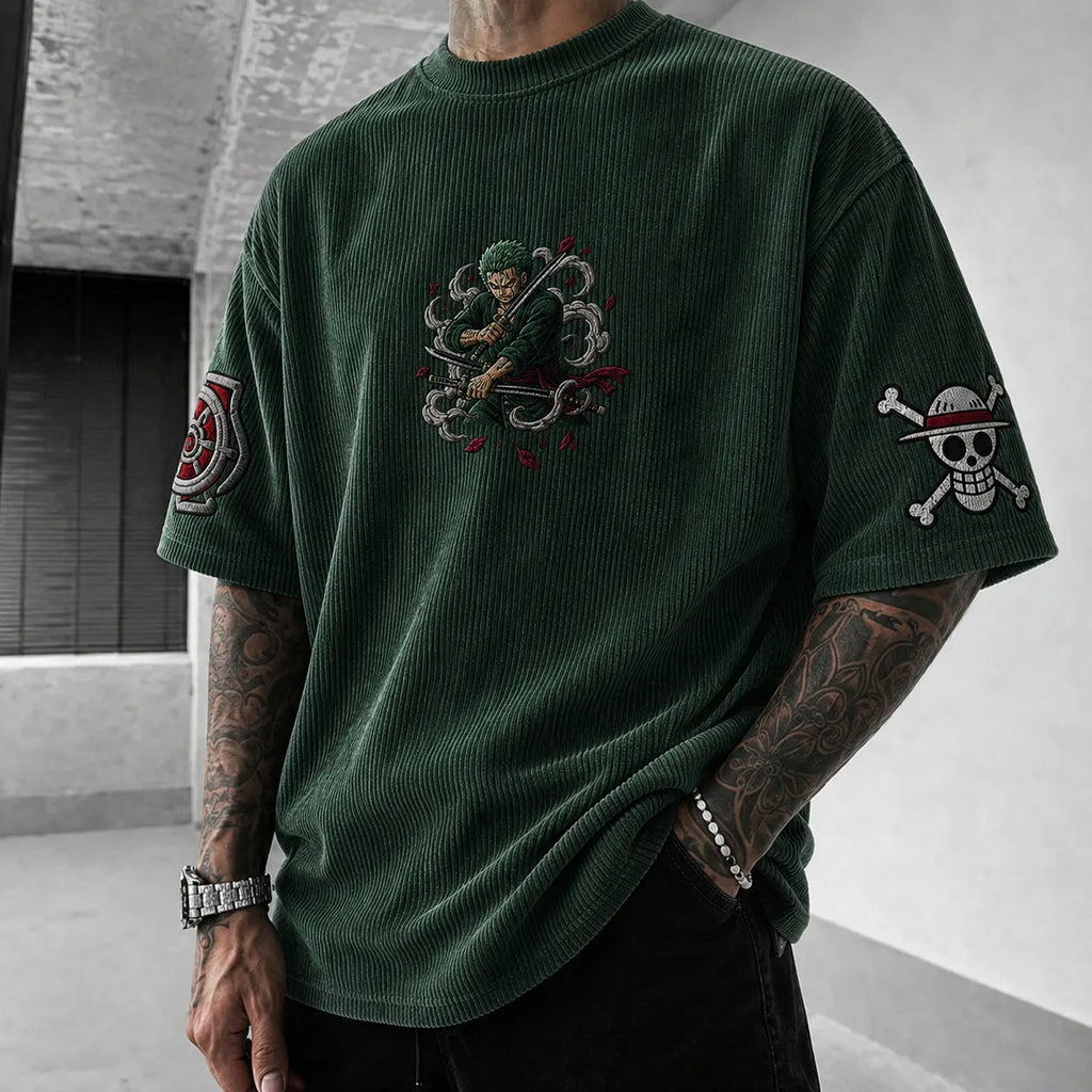 Unisex Anime-Style Retro Oversized T-Shirt