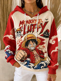 Women's Anime Character Graphic Long Sleeve Hoodie