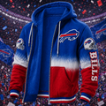 Men's Football Print Hoodie Jacket