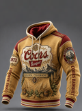 Men's Beer Print Hoodie