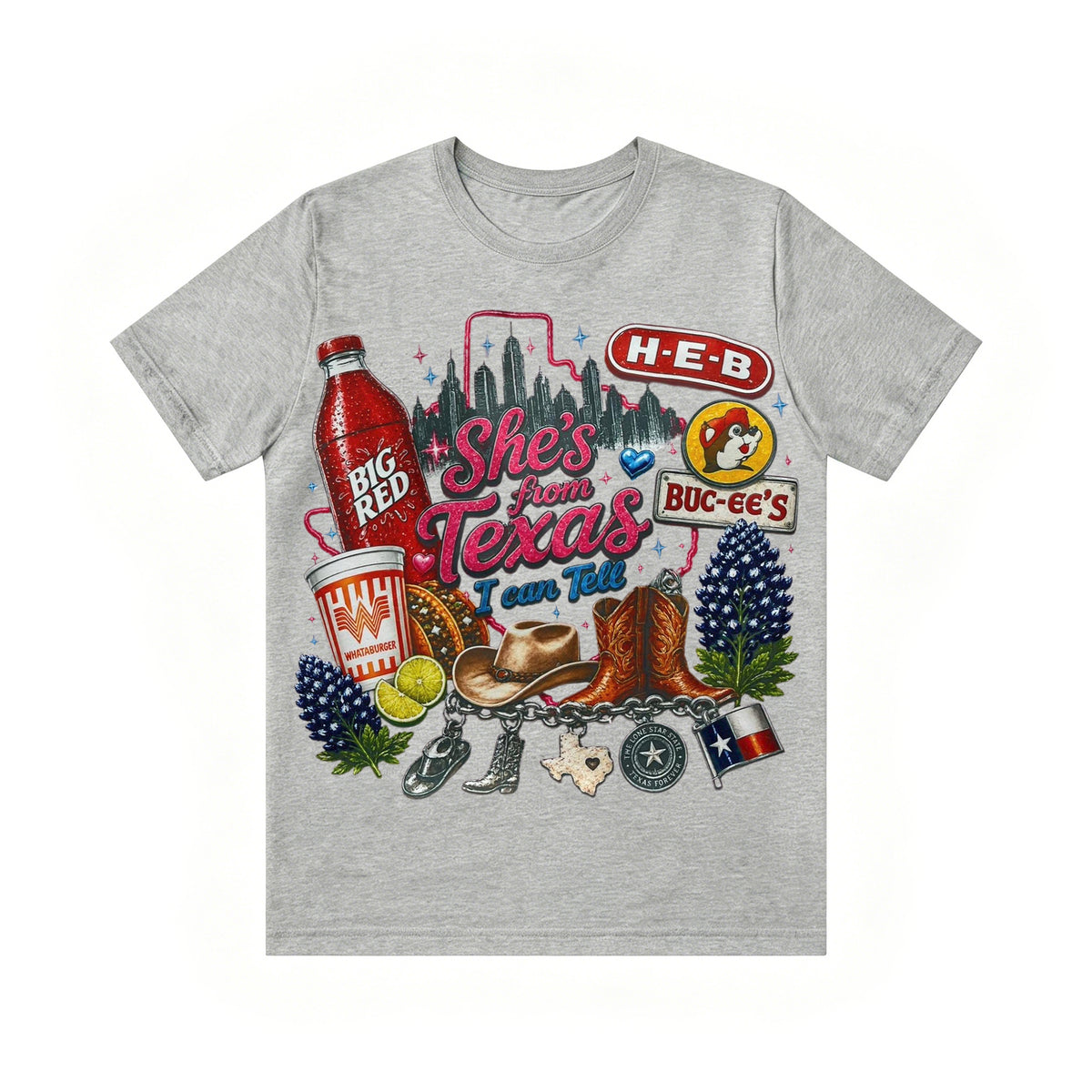 Shes from texas i can tell Unisex T-shirt