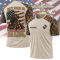 Veteran U.S. Marine Don’t Judge Me Patriotic T-Shirt