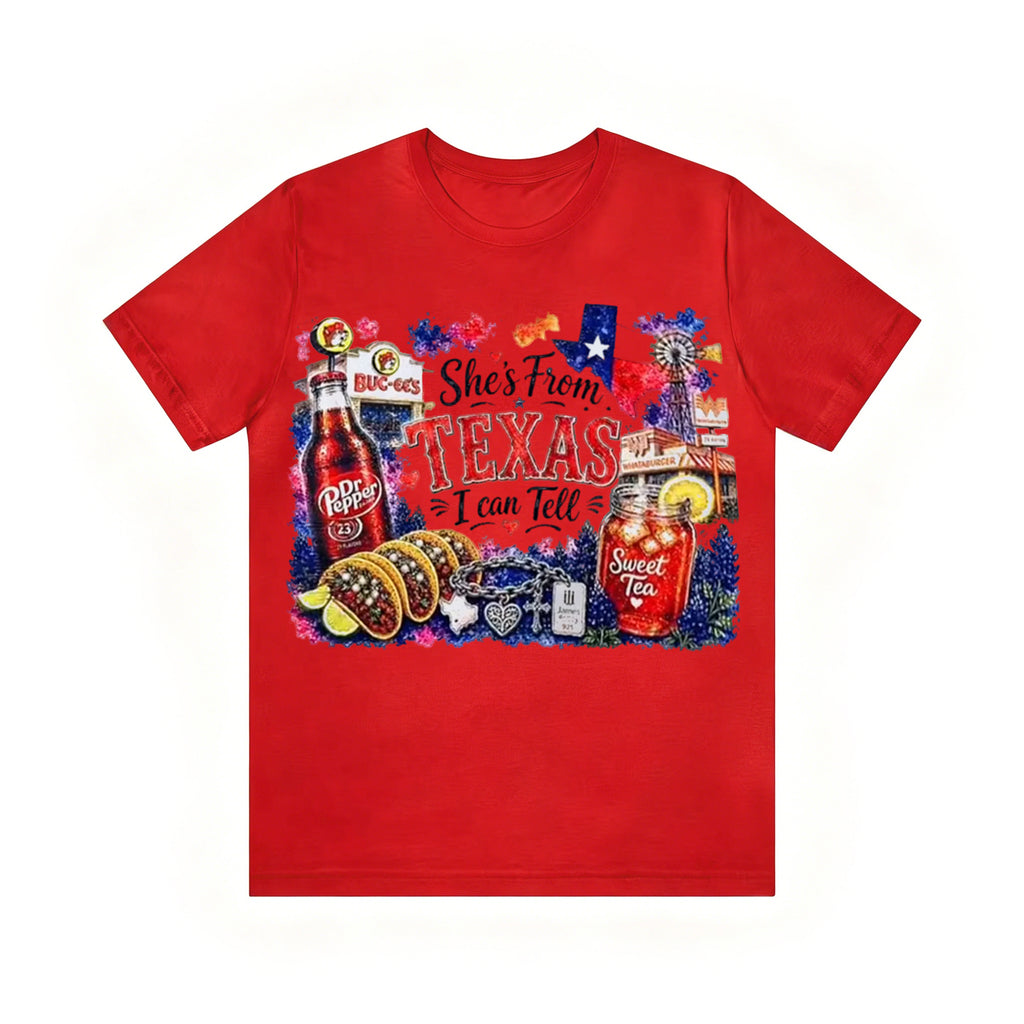 Shes from Texas I Can Tell Lyric Unisex T-shirt