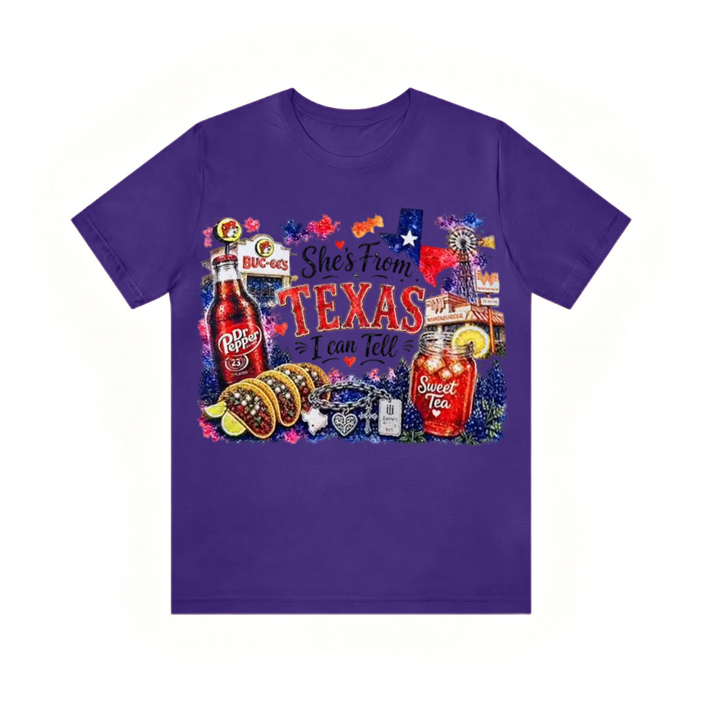 Shes from Texas I Can Tell Lyric Unisex T-shirt