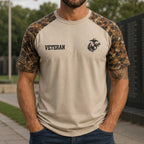 Veteran U.S. Marine Don’t Judge Me Patriotic T-Shirt