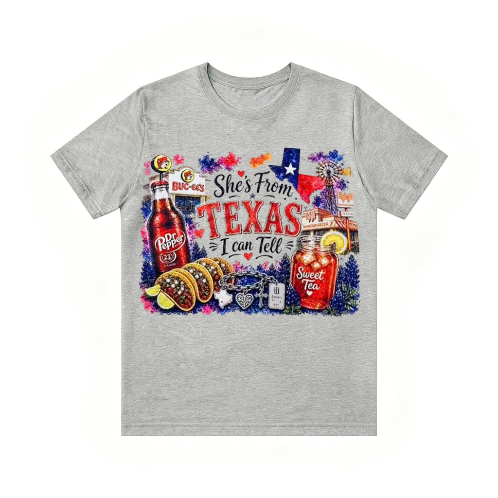 Shes from Texas I Can Tell Lyric Unisex T-shirt
