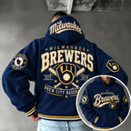 Men's Vintage Football Team Graphic Pullover Hoodie
